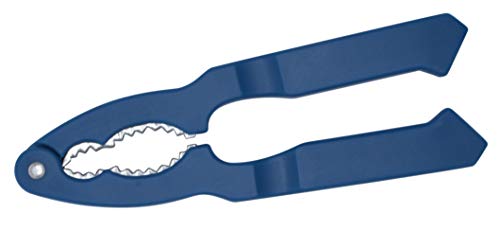 Fackelmann 670427 Casse-noix, casse noix plastique, Plastique, Bleu, 18 x 4,9 x 1 cm