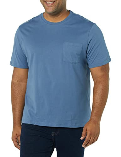 Image of Amazon Essentials Men's Short-Sleeve Crewneck Pocket T-Shirts, Pack of 2