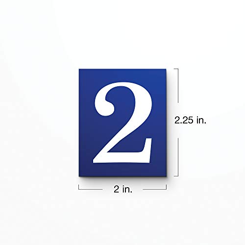 Kantu 2113003 Royal Blue Ceramic Tile Address Number #TOP2