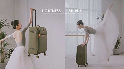 Verage GM20077W-19-GREEN Cambridge Lightweight Carry On Luggage,Softside Expandable Suitcase thumb #6