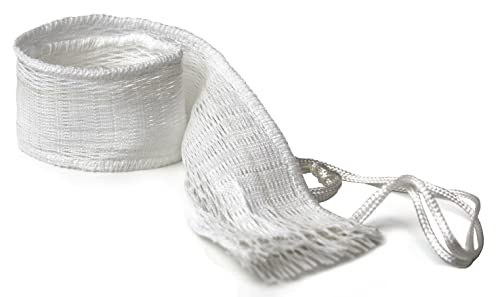 Fackelmann Malla de cocción, Bolsa Resistente de Nylon Blanco para cocer garbanzos, legumbres, escaldar y escurrir verduras, resiste hasta 2 kg y 180ºC, 36,5cm, 3 ud