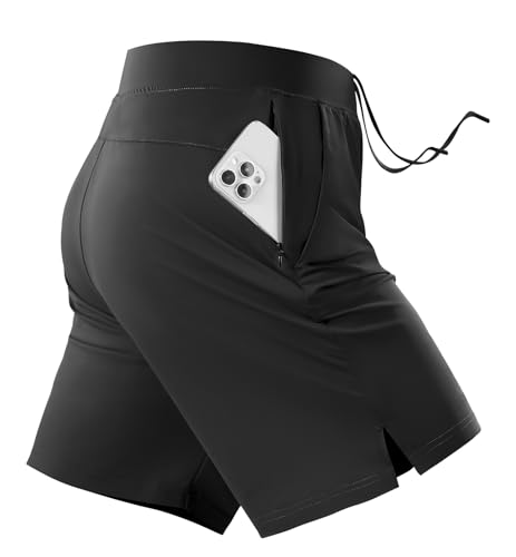 Mens Running Athletic Shorts 7'' Stretch Quick Dry Tennis Workout Short Sports Exercise Gym Shorts with Pockets2