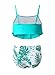 blibean Tween Girls Swimsuits Little Kids Summer Two Piece Bikini Sets Teen Girl Fashion Boho Hawaii Swim Bathing Suits Ruffled Beach Swimwear Traje Baño Niñas Size 10-11 Year Old Mint Green