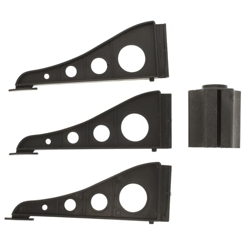 Veemoon Soporte de Plástico Negro para Árbol de Navidad, Base de Trípode para Árbol de Navidad Artificial Pequeño de 5.9 Pulgadas, Patas de Repuesto para Árbol de Navidad, Soporte Decorativo de