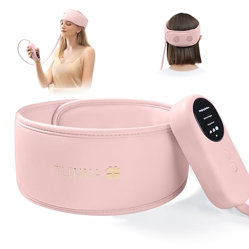 TLINNA Head Massager,Scalp Massager,Relief Headaches,Fatigue,Stress,Sleep aid,Hangover with Airbag Kneading,Constant Temperature Hot Compress for Head