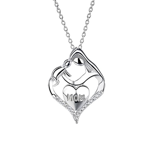 Colliers pour femmes d'exception, pendentif suspendu argent sterling et zircone cubique précieux