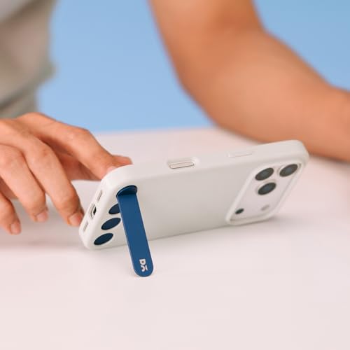 Image of DailyObjects Stack Phone Kickstand /Phone Stand /Mobile Holder, Vertical and Horizontal Stand, Adjustable Angle, Compatible with iPhone - Indigo Blue