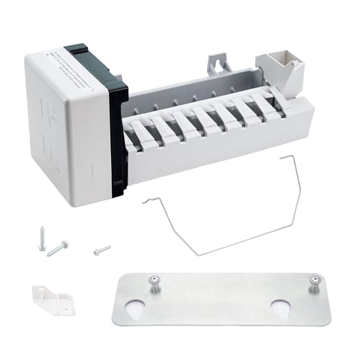 RIM900 Ice Maker Universal Replacement Compatible with Ken-More Whirl-Pool Ad-miral Replaces 8114 0056504 D7824706Q 120V 8-Cube Modular