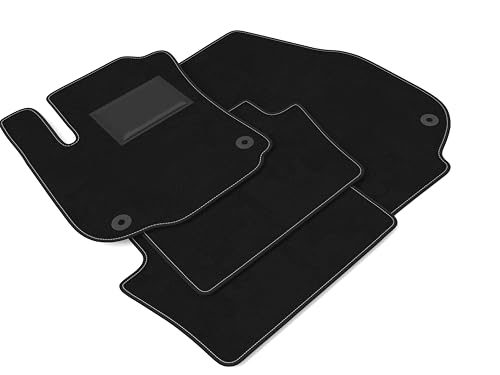 DHCarMats - Alfombrillas de coche para Opel Zafira B de 2005 a 2012 5 plazas | Alfombras a máquina de moqueta antideslizante | Interior del habitáculo – Kit completo delantero y trasero