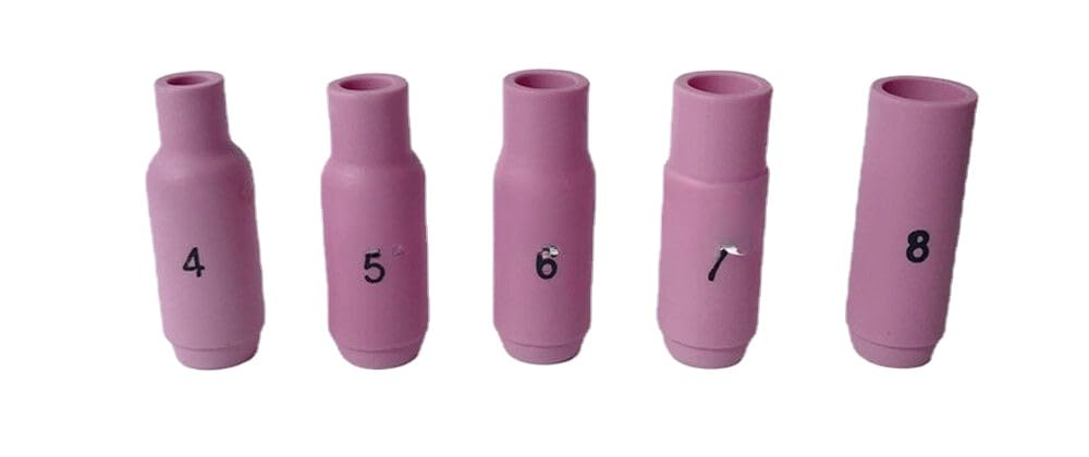 50PCS NEW WP-18/17/26 argon arc welding ceramic nozzle 10N protective sleeve nozzle (No. 7 porcelain mouth (50 pcs))