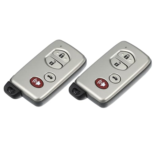 Coque de clé Toyota Camry et Avalon lot de 2 boîtiers de remplacement à 4 boutons