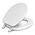 Centoco Toilet Seat Round, Soft Cushioned Vinyl Toilet Seat, HPS20-001, White