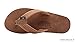 Rainbow Sandals Mens Luxury Leather - Single Layer Arch Support, Nogalas Wood, Mens size XXL / 12-13.5