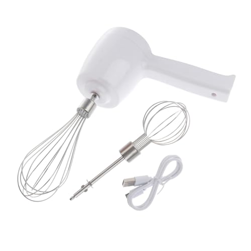 HOLIDYOYO 1 Juego Banco de huevo de carga sin cable mezcladora de mano batidora inalámbrica de mano batidora de mano eléctrica de mano Red para romper huevos de acero inoxidable
