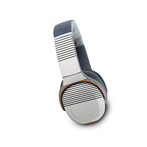 Image of MightySkins Carbon Fiber Skin Compatible with Skullcandy Crusher Evo Wireless - Neutral Stripes | Protective, Durable Textured Carbon Fiber Finish | Easy to Apply