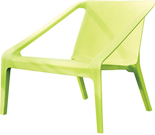 Fauteuil de jardin plastique vert anis