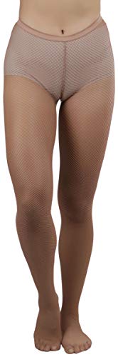 Image of ToBeInStyle Women's Sexy Vibrant Fine Classic Fishnet Full Footed Pantyhose