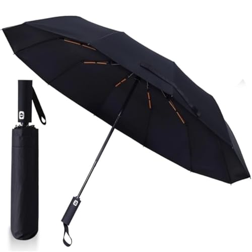 NOSTEEZ 俺の折りたたみ傘 超大サイズ 12本骨 ワンタッチ自動開閉 メンズ 逆折り式 耐風 撥水 日傘 遮光遮熱 UVカット 晴雨兼用傘