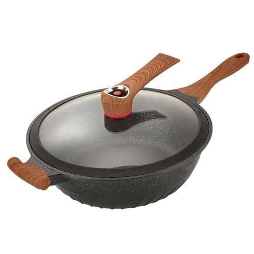 Wok redondo de aluminio 57 cm sin revestimiento