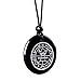 Magic Human Secret Seal of Solomon Pendant - Supernatural Gemstone - Key of The King Medallion - Pentagram Necklace - Evil Eye Protection Amulet - Miraculous Medal - Black Agate