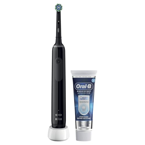 Oral-B Old Pro 3 Black Electric Toothbrush + Oral-B Pro-Expert Advance Deep Clean Toothpaste