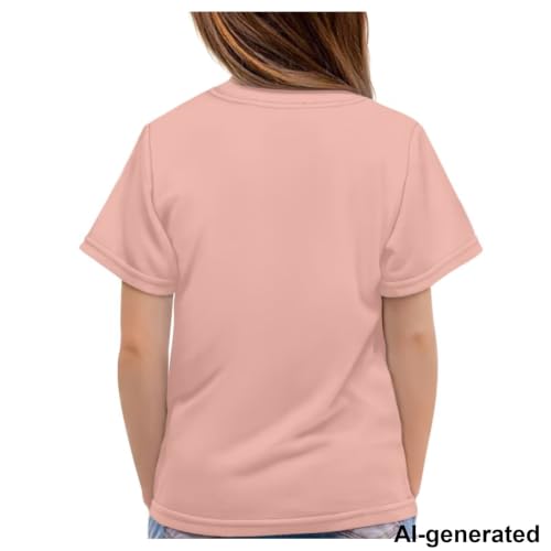 Image of Novelty 3D Graphic T Shirts for Kids Crew Neck Funny Animal Print Short Sleeve Girls Tshirts 3-16 Years