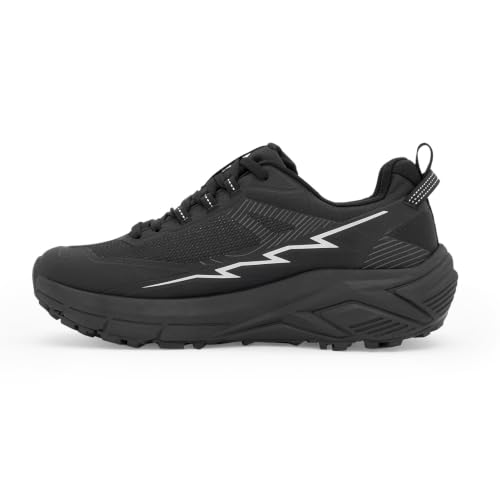 Image of Red Tape Ozark Black Hiking Shoes for Men | Low-Cut Outdoor