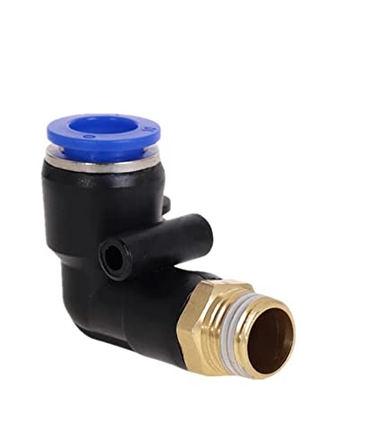 Raccord Pneumatique Coudé Auto - Pour Tube OD 12mm (1/8 Pouce) - Neuf Sous Emballage - Sans Marque