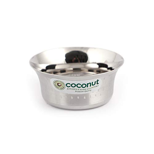 Image of coconut Stainless Steel Shower Pari Bowl /Vati /Katori- C23 - Set of 6- Capacity Each Bowl 150ML