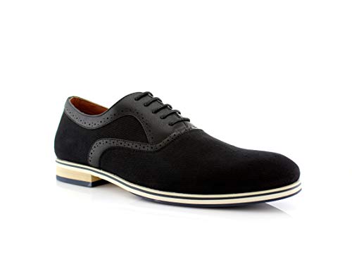 Image of Ferro Aldo Men's Classic Cap Toe Oxford Dress Shoe Collection | Perfect for Formal, Business, and Wedding Attire