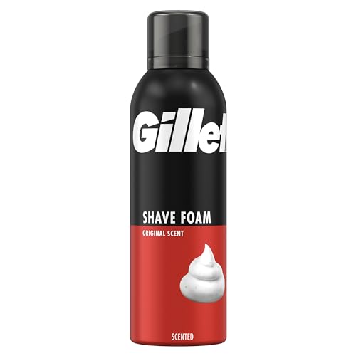 Gillette Espuma de Afeitar Clásica para Pieles Normales, 200 ml