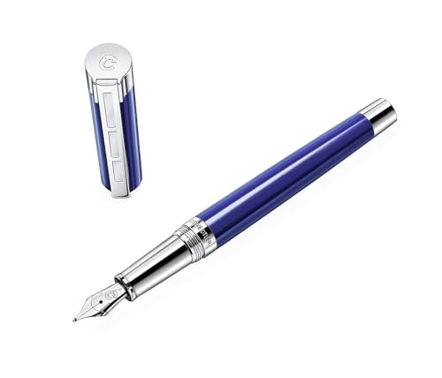 STAEDTLER Initium Resina Füllhalter, blaues Edelharz, F, Made in Germany, mit edler Geschenkverpackung, 9PB113F
