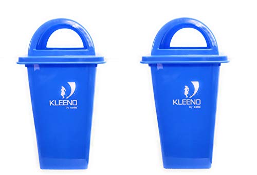Image of Kleeno CELLO Dome Lid Plastic Garbage Dustbin Bucket 110 Ltr (BLUE /BLUE)