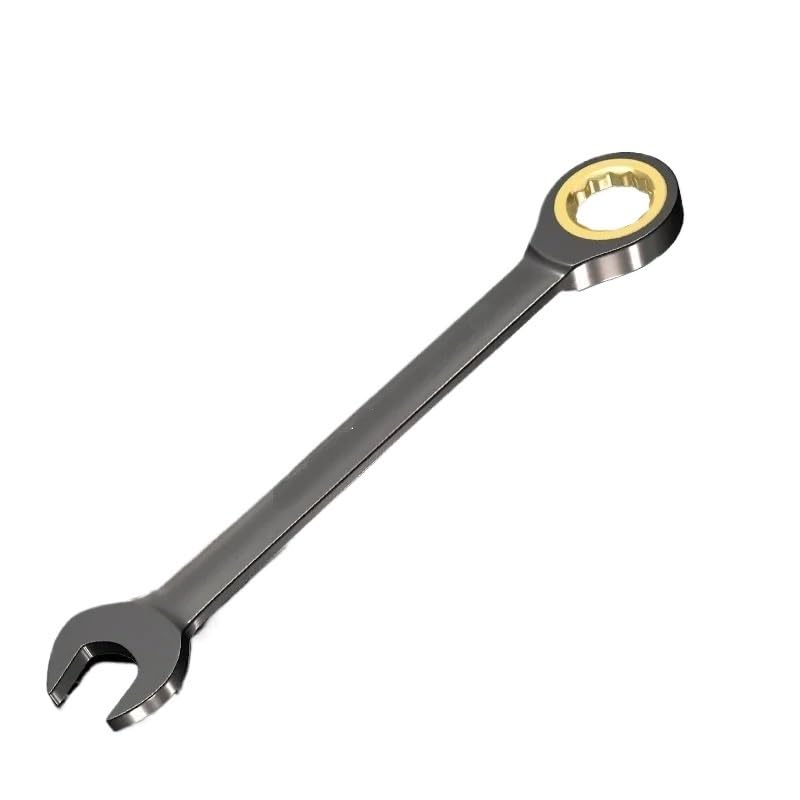 Llaves Fijas con Carraca Herramienta mecánica de torsión Ajustable, Llave trinquete for Herramientas reparación automóviles, Motocicletas y Bicicletas(27mm)