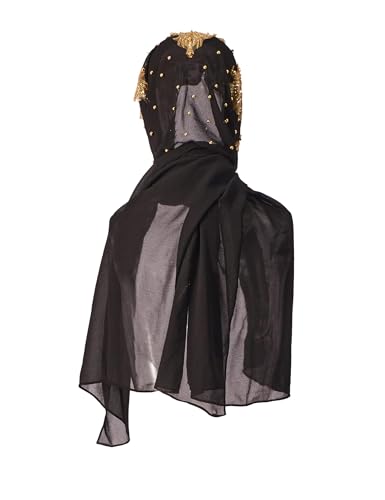 zhxinashu Muslim Islam Hijabs Arab Women Lace Beads Headscarf3