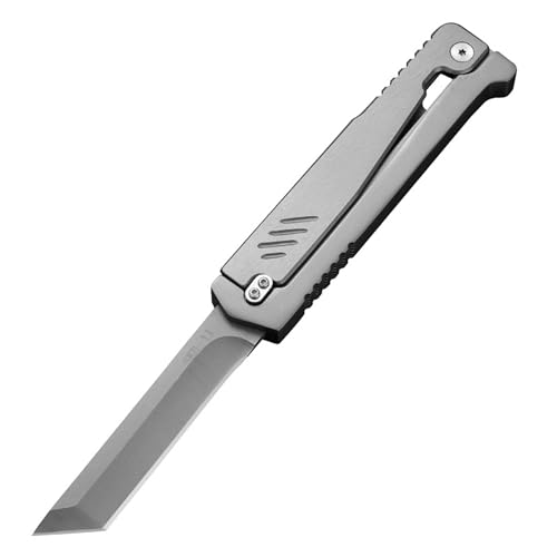 WIOKINY Pocket Knife Stainless Steel Daily Useful Folding Knife Multifunctional EDC Knife (Big and Heavy๏ผPlease choose carefully)