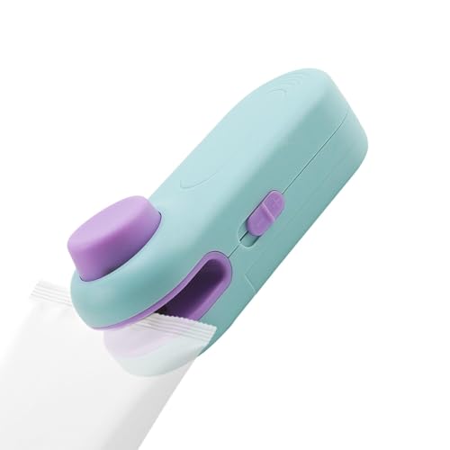 Máquina reselladora de bolsas,Máquina reselladora portátil | Máquina selladora de alimentos con pegatina trasera magnética,Máquina de sellado portátil, pequeño resellador de mano para almacenamiento d