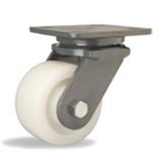 4" x 2" (S-WH-4WNB) Hamilton Swivel Plate Caster, Nylon Wheel, 800 lbs Capacity