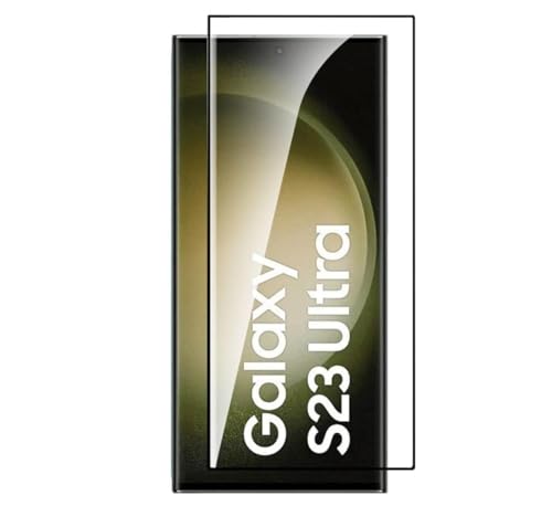 Image of QsmQam Special Edition((UltraSonic FingerPrint Compatible) Tempered Glass Compatible with Samsung S23 Ultra with Anti-Burst 9H Hardness Edge-to-Edge Coverage Screen Guard