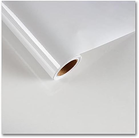 CRE8TIVE White Glitter Wallpaper Stick and Peel 24"x354" Large Size Glossy White Contact Paper Self Adhesive Removable Sparkle Vinyl Paper Waterproof for Bedroom Bathroom Kitchen Countertop Cabinet