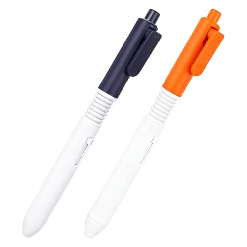 Pen that Sprays Water Water Spary Kids Toy Pen 2 in 1 Funny Prank Retractable Pens for Pranks and Tricks Writing and Spraying Blue & Orange 2pcs