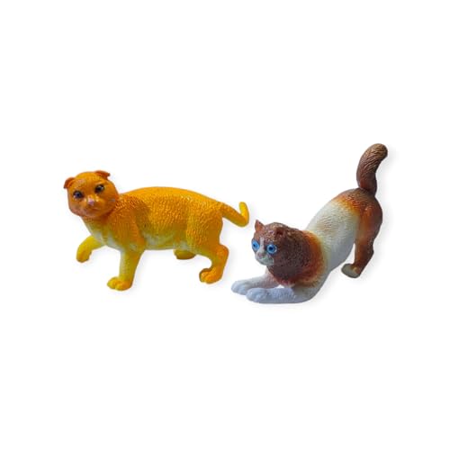 Image of Small Kids Sea & Wild Animal Toys Sets for Fun, Educational, Spark Imagination and Learning (Multi Choice Sets) (Cats) 6pcs