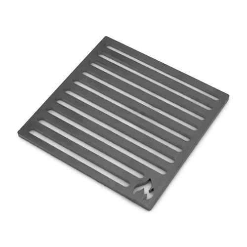 Grillrost.com Das Original Ofenrost 22x22cm aus massivem Stahl - Kein Guss dadurch Keine Bruchgefahr
