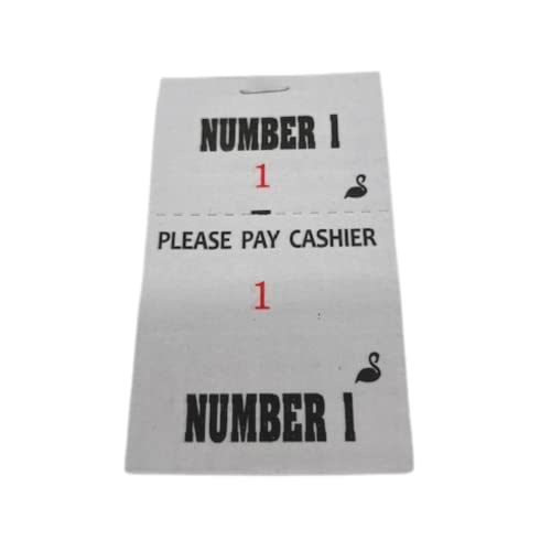 100 Numbered Barbershop Check Pads (Number 1)