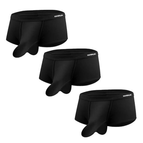 Men's Underwear Boxer Briefs Dual Pouch Suppot Underwear Soft & Comfort Fit