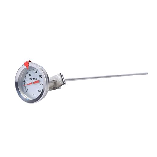 Kochen Bratenthermometer Grillthermometer Küchenthermometer Edelstahl Küche Sonde Thermometer mit Clip für BBQ Food Fleisch Homebrew Wein Wasserkocher 12"