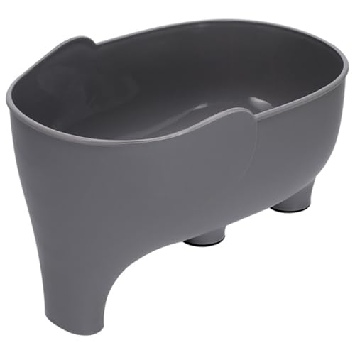 Colador para frutas y verduras en forma de elefante gris