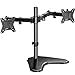 HUANUO 32 inches Dual Monitor Stand up to 17.6lbs per Arm, High-Grade Aluminum Free-Standing Dual Monitors Mount for 2 Screens. Fully Adjustable Dual Monitor Stand for Desk with Tilt, Swivel, Rotation