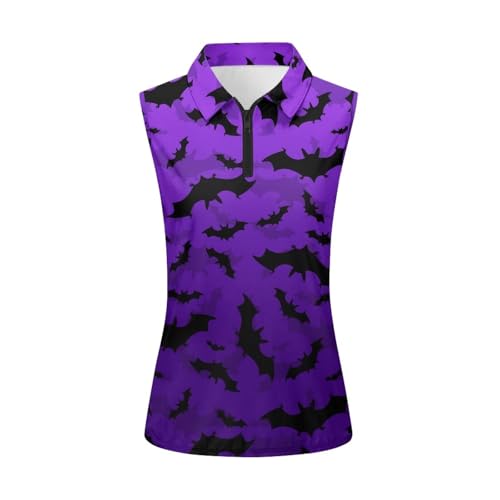 Sleeveless Golf Shirts for Women Lightweight Casual Loose V Neck Zip Up Tank Top Tennis Shirts for Women Plus Size2