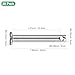 M METERXITY 20-Pack Single Hole Clevis Pins, M5 x 35mm 304 Stainless Steel Flat Head Clevis Pins for Mechanical Linkage/Fixed Parts/Ship Rigging, Link Hinge Pin Reusable